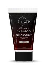 Шампунь против выпадения волос Hair philosophy ALFA BLOCK SHAMPOO WITH 1% KOPYRROL