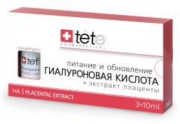 Гиалуроновая кислота - Экстракт плаценты / Tete Cosmeceutical 3 флакона